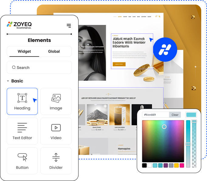 ZOYEQ Page Builder Interface